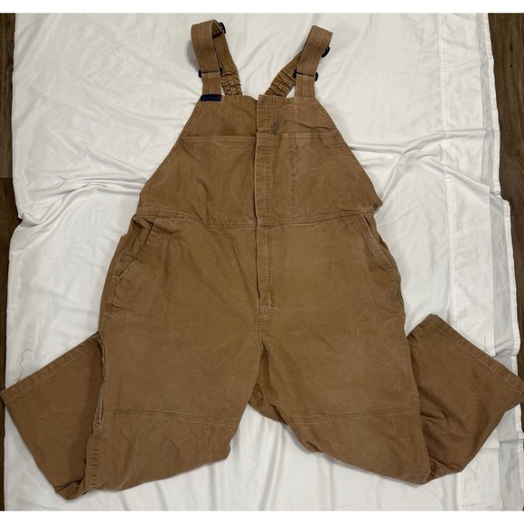 Workrite Denim - Workright Benchmark Bib Overall Pants Work Canvas XXL Made In USA 150BAN12br